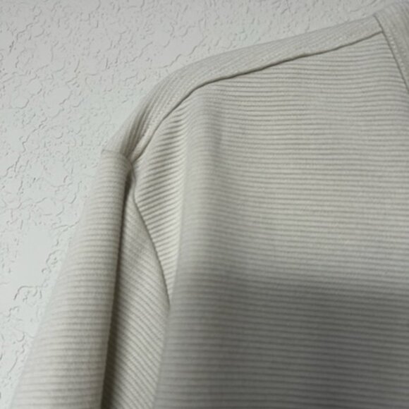 NWOT Denim & Flower Long Sleeve Men's Crewneck Sweater Tee Ivory Cream - Picture 7 of 13
